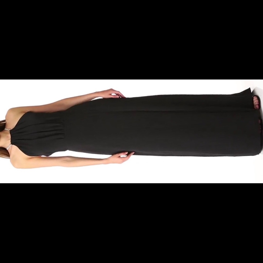 Halston heritage high neck gown